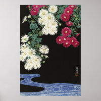 Vintage Ohara Koson Chrysanthemum Art