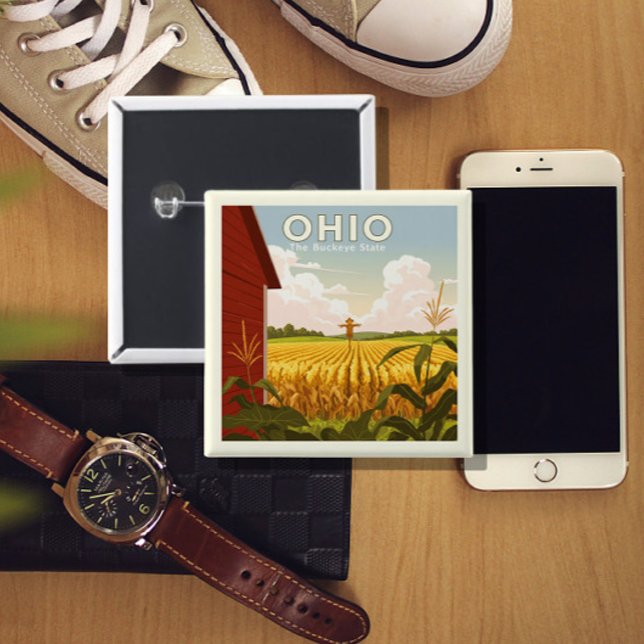  Vintage Ohio 15 Cm Square Badge (Creator Uploaded)