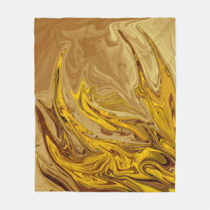 Vintage Oil Painting   Best modern abstract art Fleece Blanket
