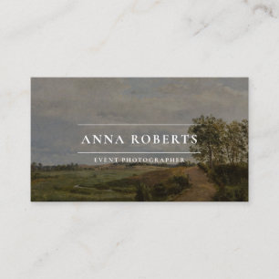 Vintage Oil Painting, Event Photographer  Business Card