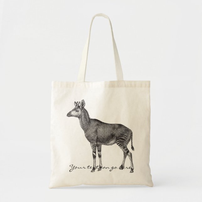 Vintage Okapi Tote Bag (Front)