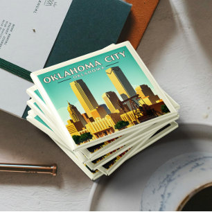 Vintage Oklahoma City Oklahoma Magnet