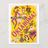 Vintage Oklahoma Rodgers + Hammerstein Show Poster