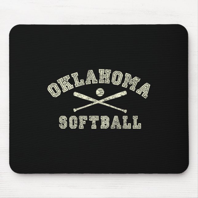 Vintage Oklahoma Softll Gear _1  Mouse Pad (Front)