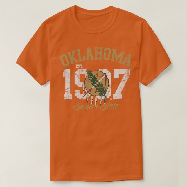 Vintage Oklahoma Sooner State T-Shirt (Design Front)