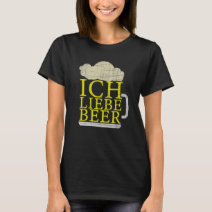 Vintage Oktoberfest Ich Love Beer Retro German T-Shirt