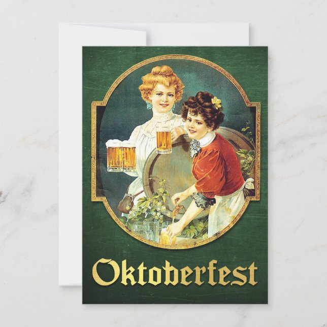 Vintage Oktoberfest Invitation (Front)