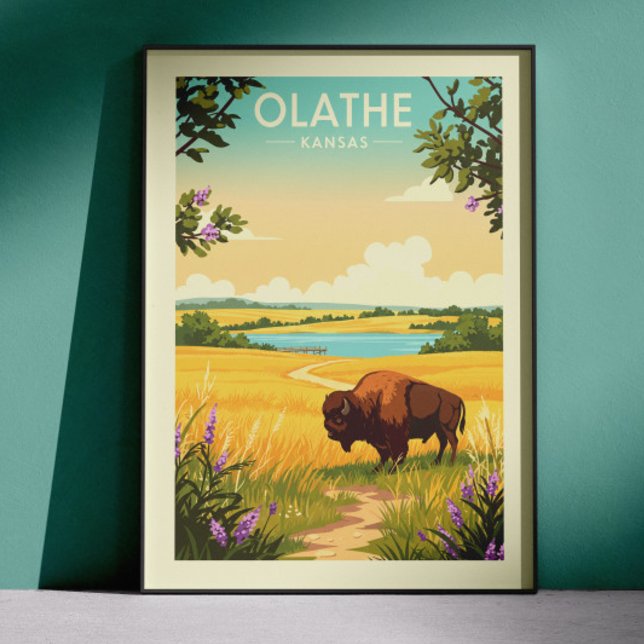 Vintage Olathe Kansas Poster (Creator Uploaded)