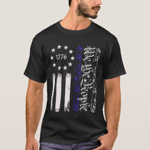 Vintage Old American Flag Patriotic 1776 We The Pe T-Shirt