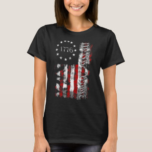 Vintage Old American Flag Patriotic 1776 We The Pe T-Shirt