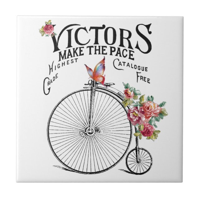 Vintage Old Bike Tile (Front)