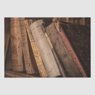 Vintage Old Books Decoupage Tissue Paper