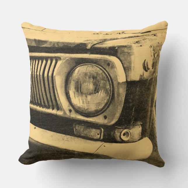 Vintage Old Classic Car Headlight Cushion (Front)