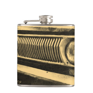 Vintage Old Classic Car Headlights Hip Flask