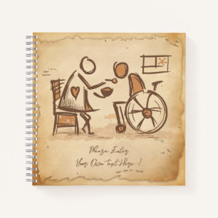 Vintage Old Fashion Caregiver, Nursing Assistant Notebook