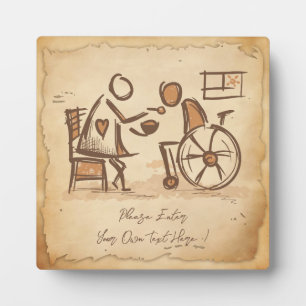 Vintage Old Fashion Caregiver, Nursing Assistant Plaque