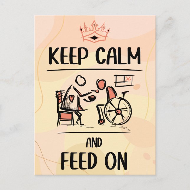 Vintage Old Fashion Caregiver, Nursing Gift Postcard (Front)