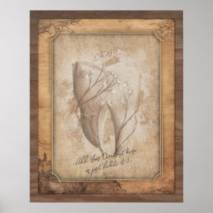 Vintage Old Fashioned Dental Art. Dentist Gift Poster