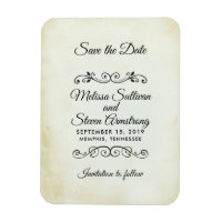 Vintage Old-Fashioned Western Theme Save the Date