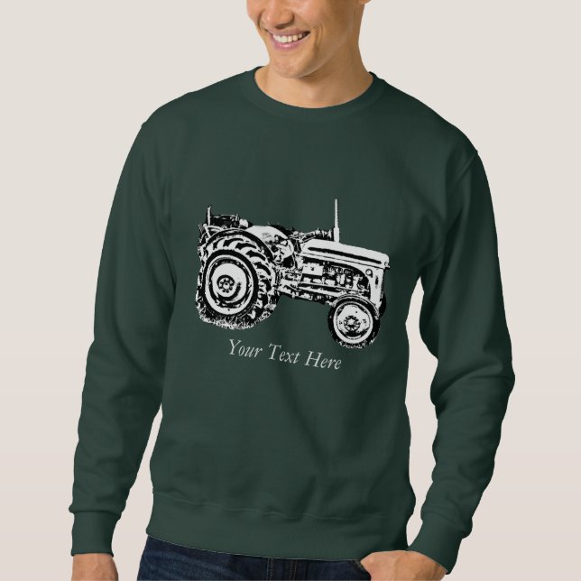 vintage old Grey massey fergison tractor Sweatshirt (Front)