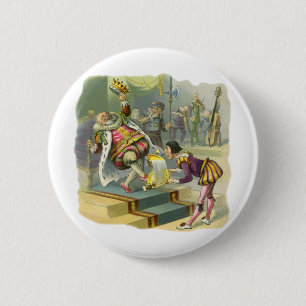 Vintage Old King Cole Nursery Rhyme Poem Song 6 Cm Round Badge