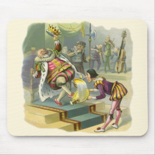 Vintage Old King Cole Nursery Rhyme Poem Song Mouse Pad