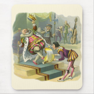 Vintage Old King Cole Nursery Rhyme Poem Song Mouse Pad