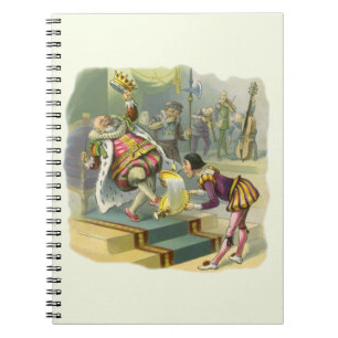 Vintage Old King Cole Nursery Rhyme Poem Song Spiral Notebook