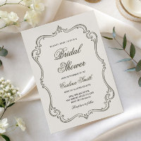 Vintage old money palace bridal shower