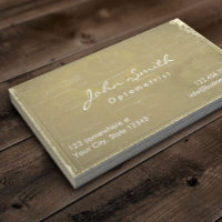 Vintage Old Paper Optometrist Business Card