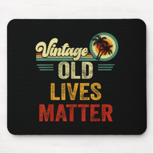 Vintage Old People Lives 50th 60th 70th 80th Mouse Pad