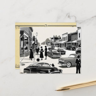 vintage old time postcard