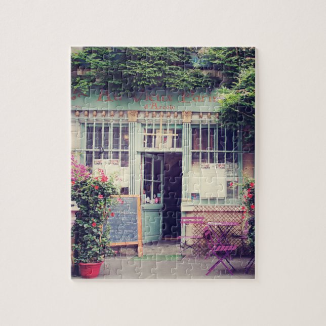 Vintage Old Town Paris Jigsaw Puzzle (Vertical)