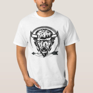 Vintage Old West Buffalo Head  T-Shirt