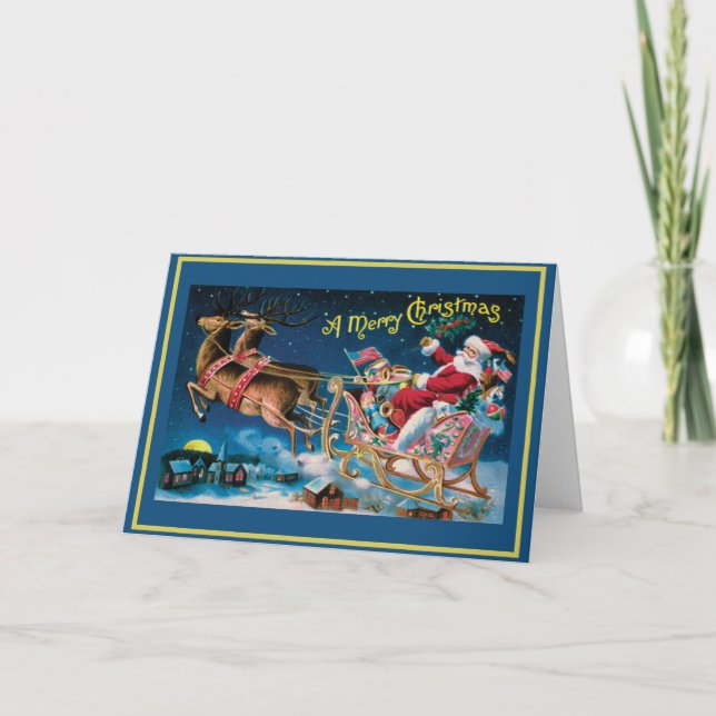 Vintage Old World Christmas Card (Front)