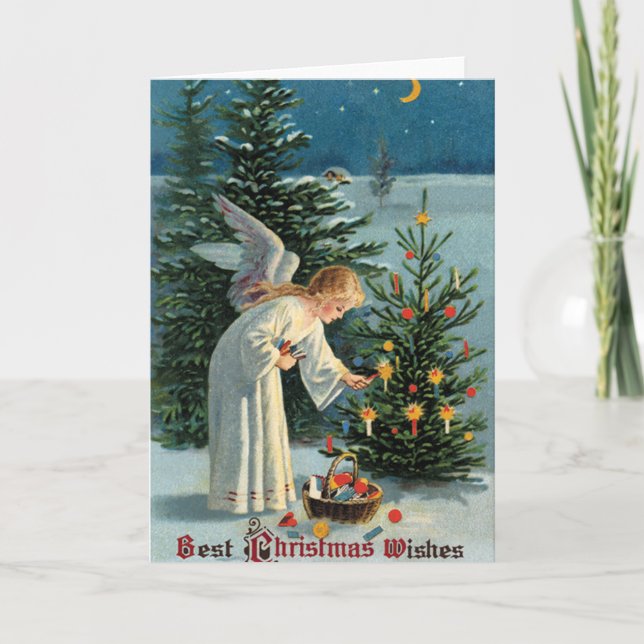 Vintage Old World Christmas Card (Front)