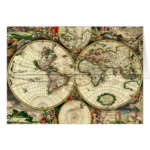 Vintage Old World Map