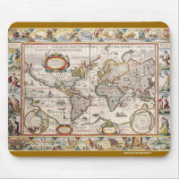 Vintage Old World Map History-lover Design