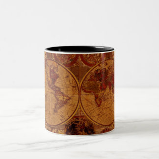 Vintage Old World Map History-lover Mugs