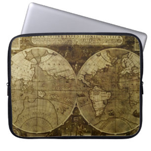 Vintage old world Maps Laptop Sleeve