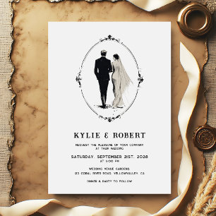 Vintage Old World Romance Classic Wedding Invitation