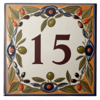 Vintage Olive Custom House Number Plaque Sign