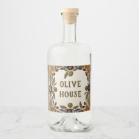 Vintage Olive Oil Custom Text Plate Plaque Sign