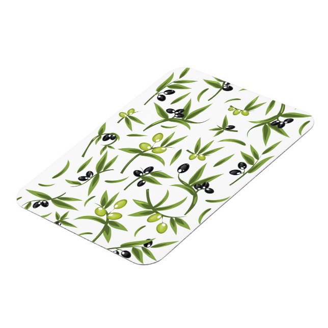 Vintage Olive Pattern Magnet (Left Side)