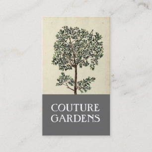Vintage Olive Tree Gardener Business Card