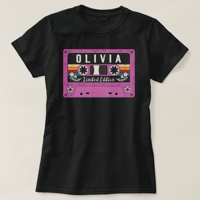 Vintage Olivia Name T-Shirt (Design Front)