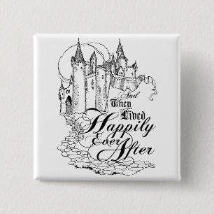 Vintage Once Upon a Time Apparel, Decor, and Gifts 15 Cm Square Badge