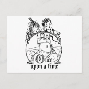 Vintage Once Upon a Time Apparel, Decor, and Gifts Postcard