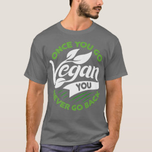 Vintage Once You Go Vegan You Never Go Back Vegeta T-Shirt