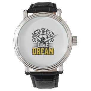 Vintage One Team One Dream Soccer Shirt Design_1 Watch